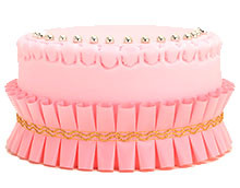 Virágok és egyéb díszek Tortaszalagok