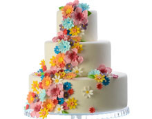 Tortadekoráció Virágok és egyéb díszek