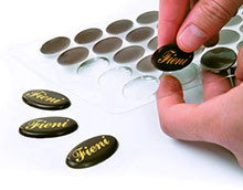 Csokoládé Csokiplakett logózás