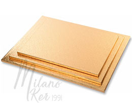 Tortadobok és -állványok Téglalap alakú arany színű tortadobok