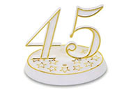 Gyertyák Műanyag gyertyatartó számokkal