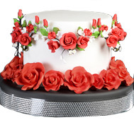 Virágok és egyéb díszek Cukor virágok