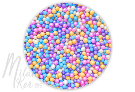 Pasztel színű szórócukor válogatás, 200 g