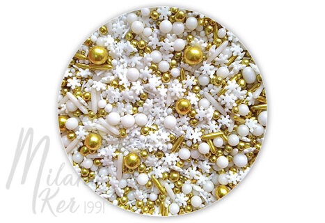 Arany-fehér szórócukor válogatás 200 g