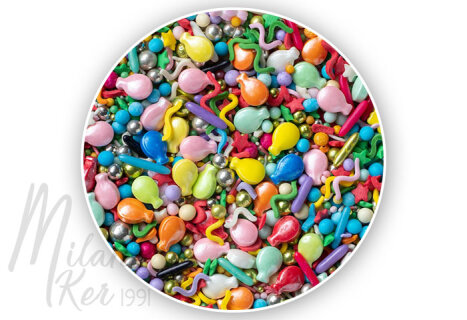 Születésnapi parti szórócukor válogatás, 200 g