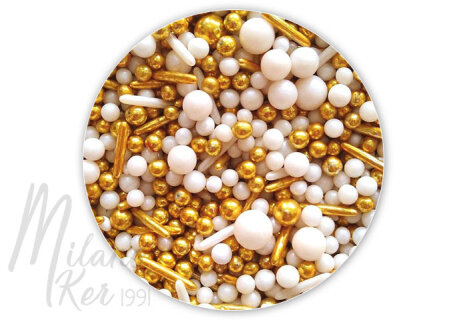 Arany-fehér szórócukor válogatás 200 g