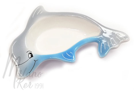 383 Delfin kerámia kehely
