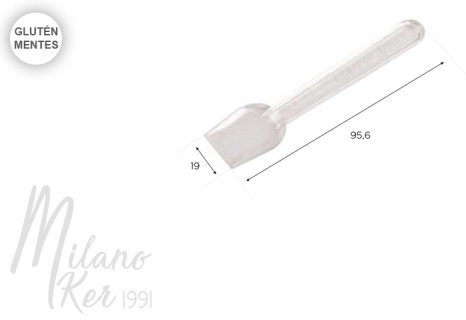 Bio PLA átlátszó fagyikanál, 500 db