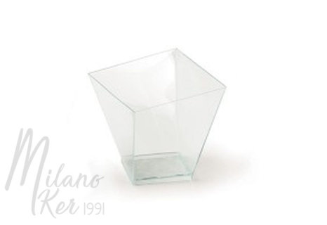 Charme négyszög kehely, 120 cm3,  40 db