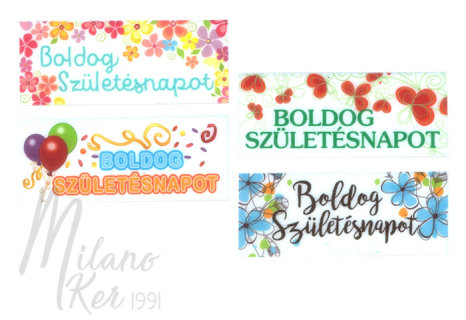 (AKCIÓS) Boldog Születésnapot ehető ostya, 120 db