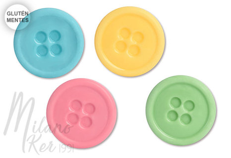 [X](AKCIÓS) Színes fehércsokoládé gombok, 96 db